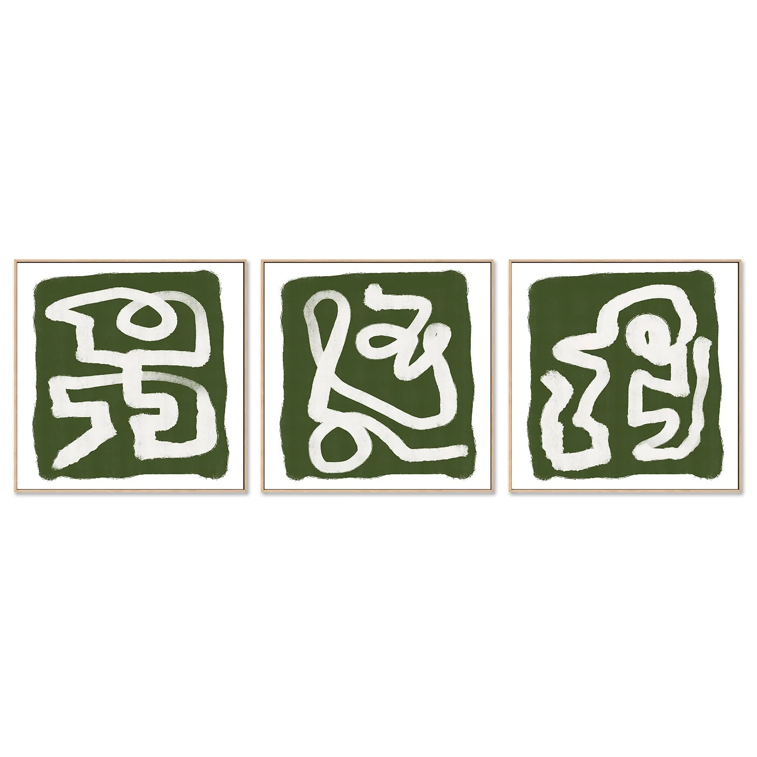 Green Scribble, Style B,C & D, Set Of 3 - Image 4