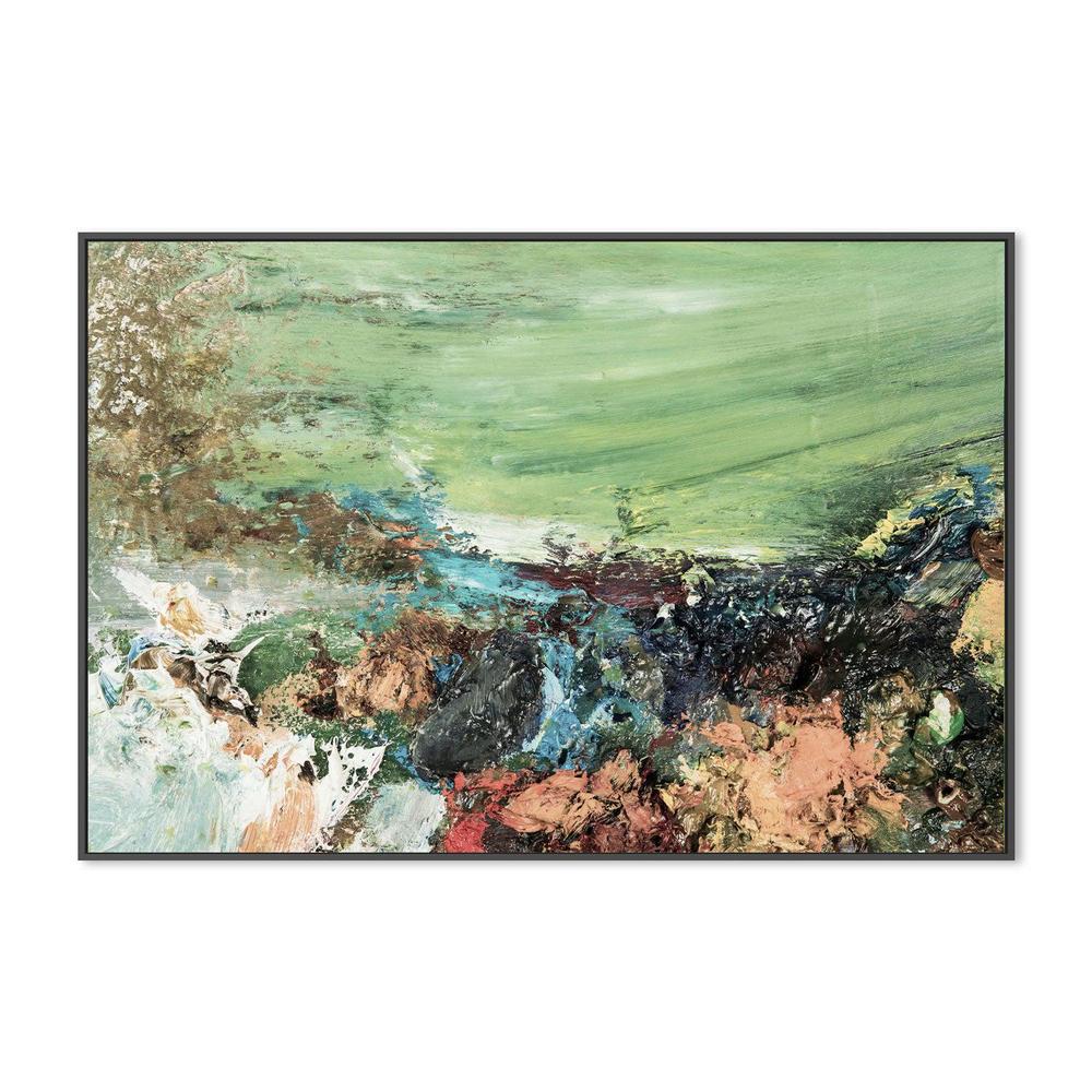 Green Terrain  , Hand-painted Canvas - Image 3