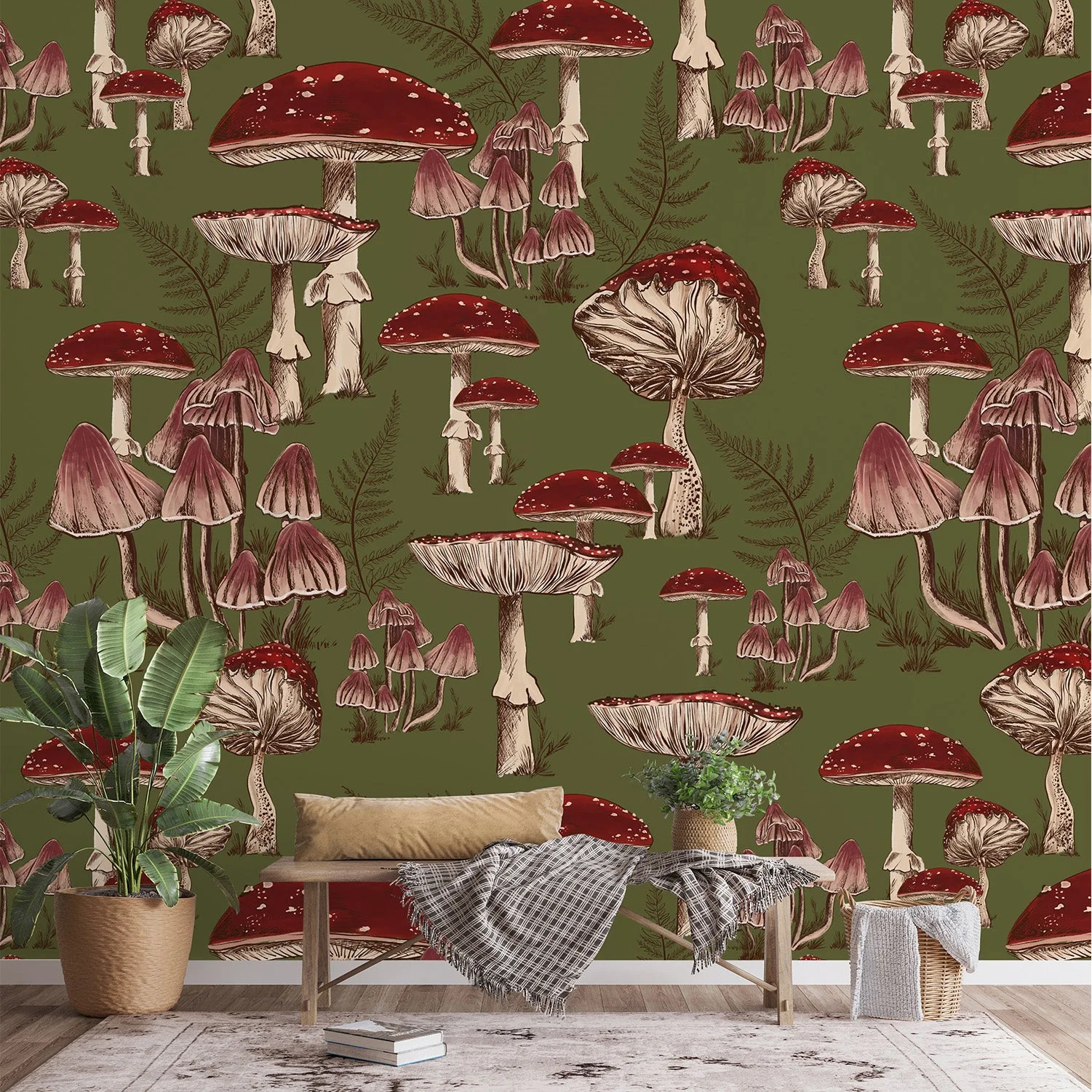 Green Toadstool, Wallpaper - Image 2