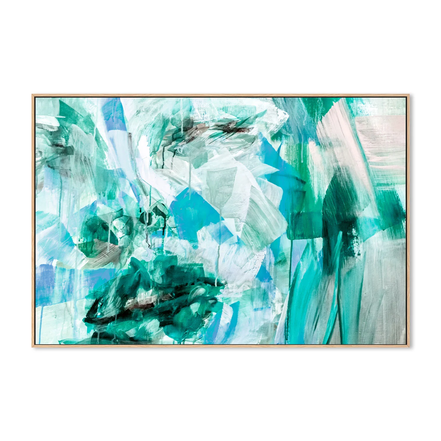 Green With Envy, Hand-Painted Canvas - Image 4
