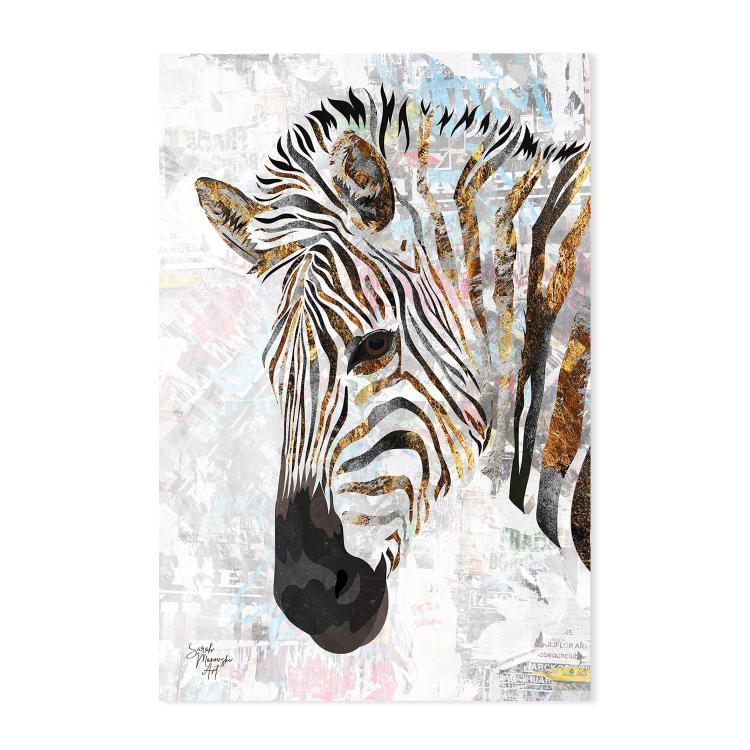 Grunge Zebra And Tiger, Set Of 2 - Image 10