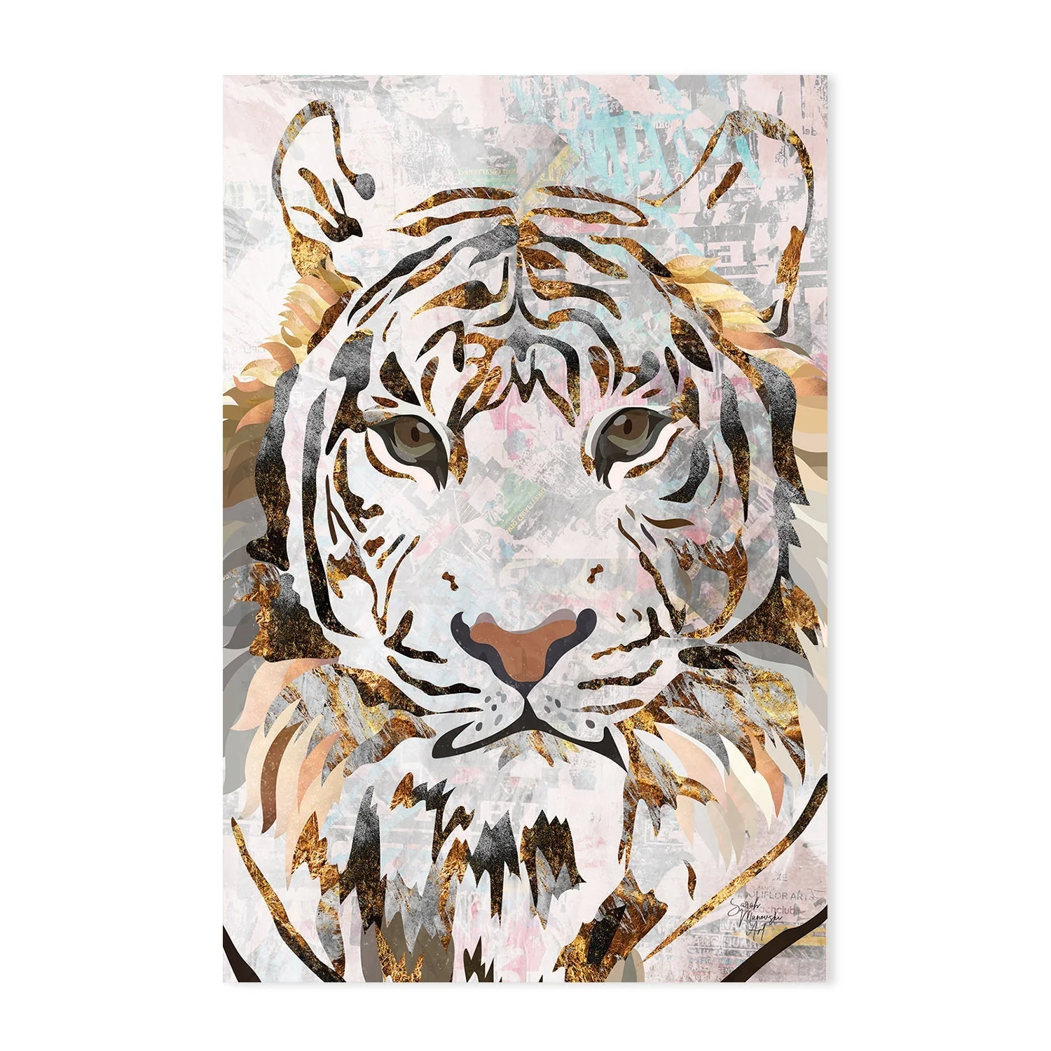 Grunge Zebra And Tiger, Set Of 2 - Image 11