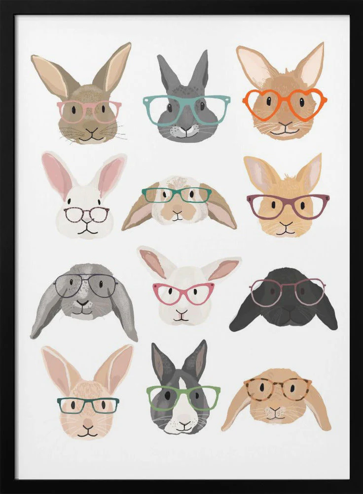 Rabbits with Glasses - Image 3