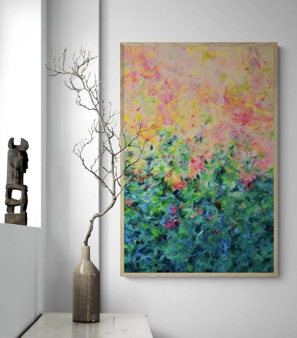 Happiness Lives Here , Original Artwork