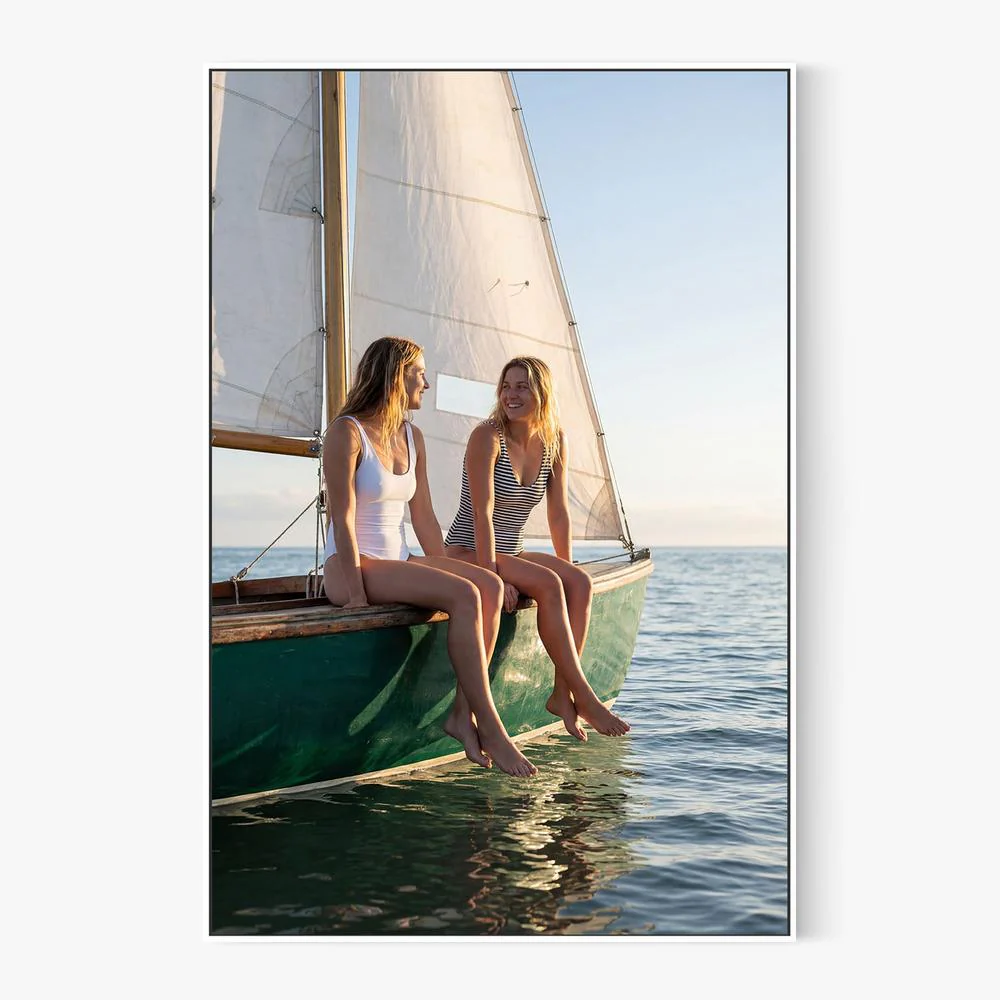 Happy Women on Sailboat - Image 5