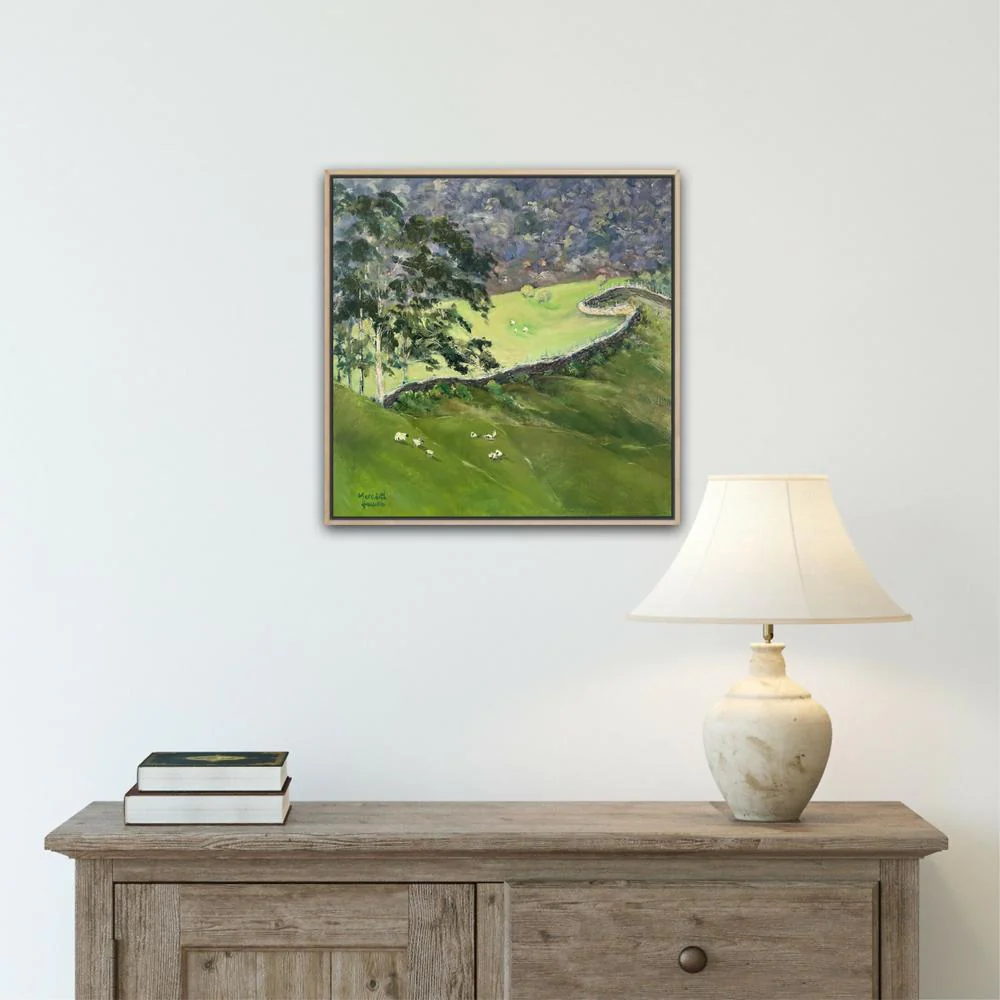 Sheep at Hartsop, Original Hand-Painted Canvas By Meredith Howse - Image 3