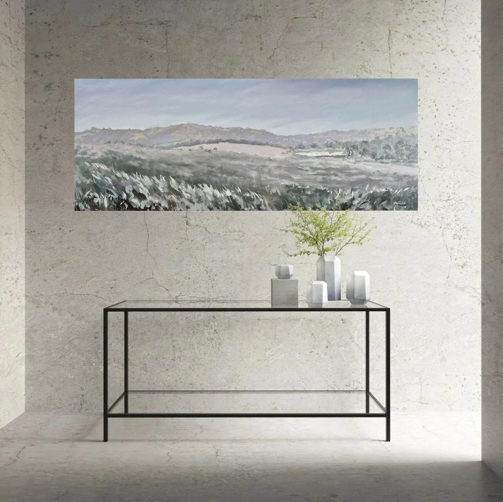 Hazy Winter Morn. Original hand-painted artwork by Meredith Howse. - Image 3