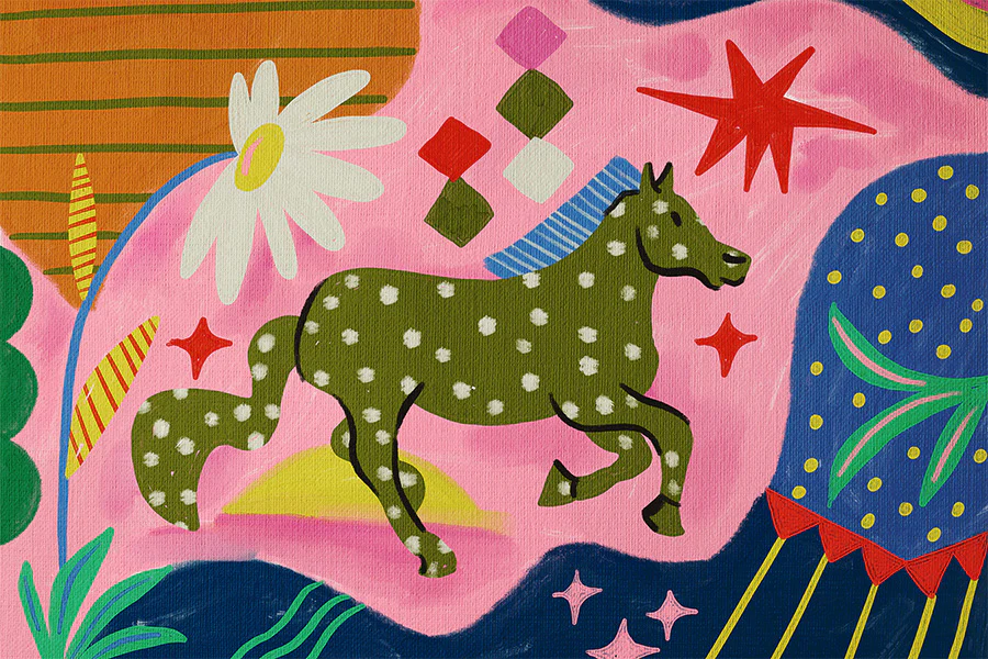 Horse With Geometric