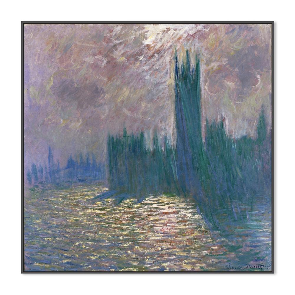 Houses of Parliament Reflection of the Thames 1900 , By Monet - Image 3