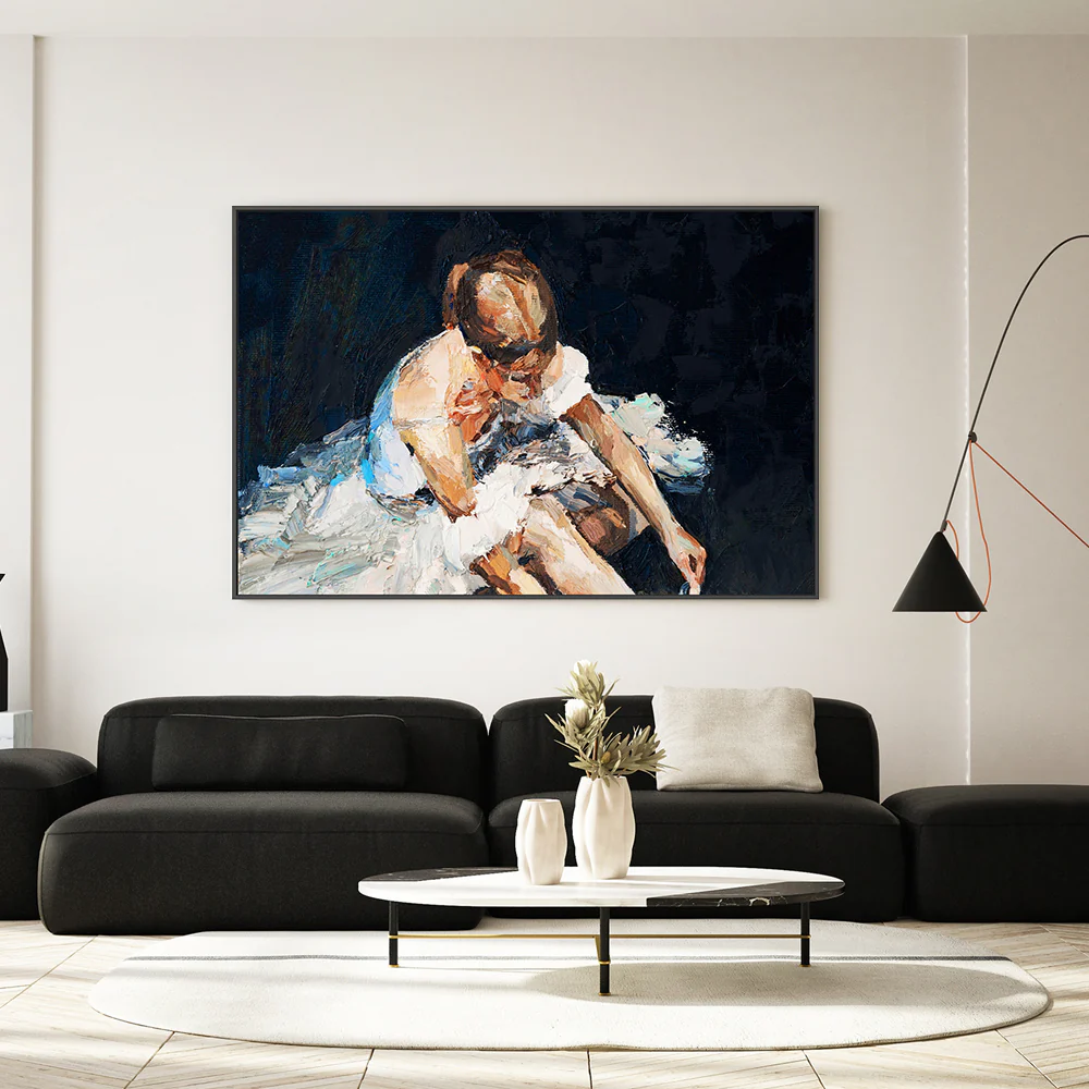 In Her Head , Hand-Painted Canvas - Image 2
