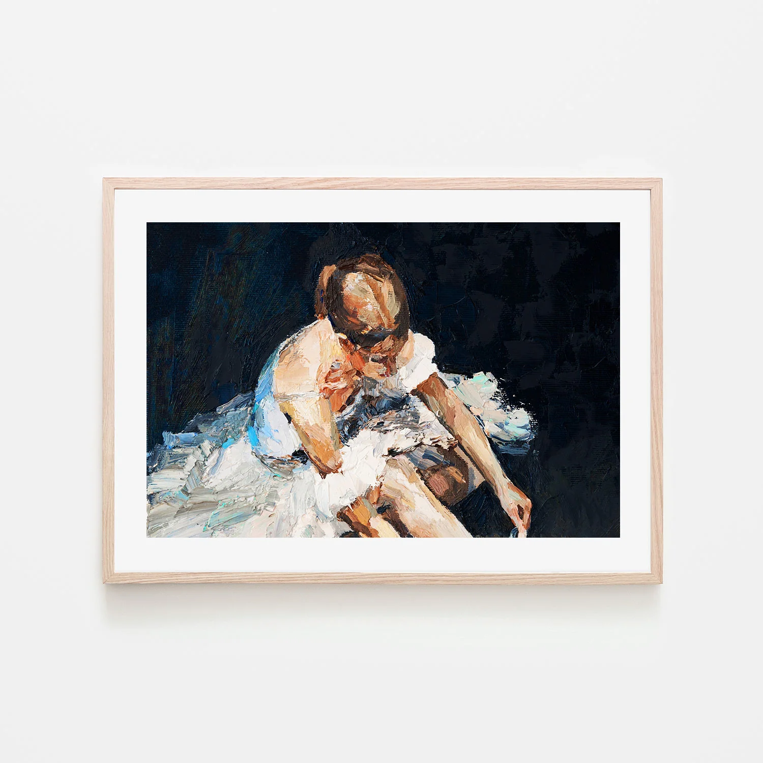 In Her Head , Hand-Painted Canvas - Image 6