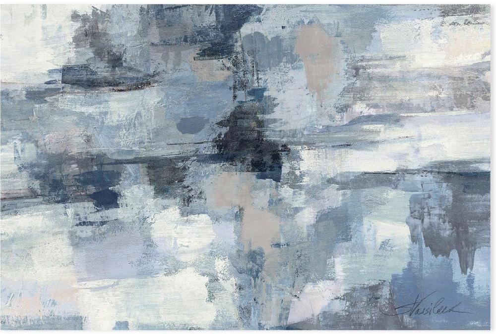 In the Clouds Indigo and Gray