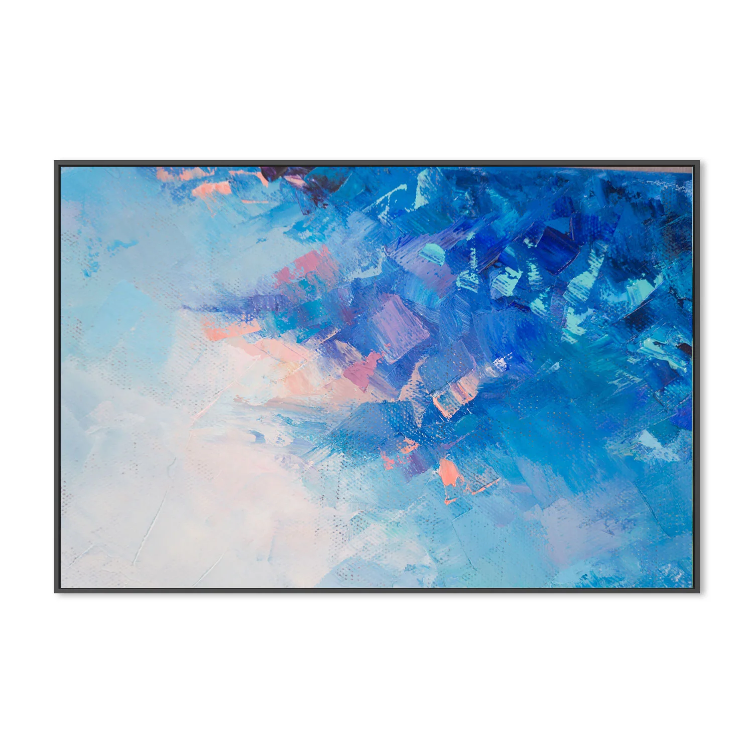 Into The Pastel Sky, Hand-Painted Canvas - Image 3