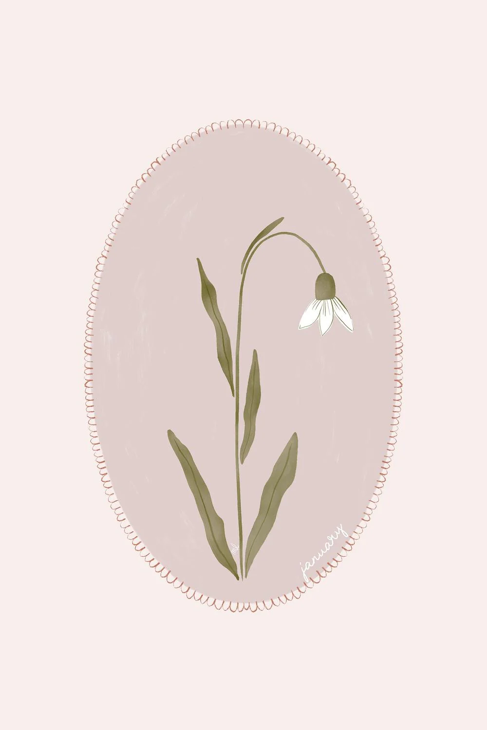 January Snowdrop Bloom