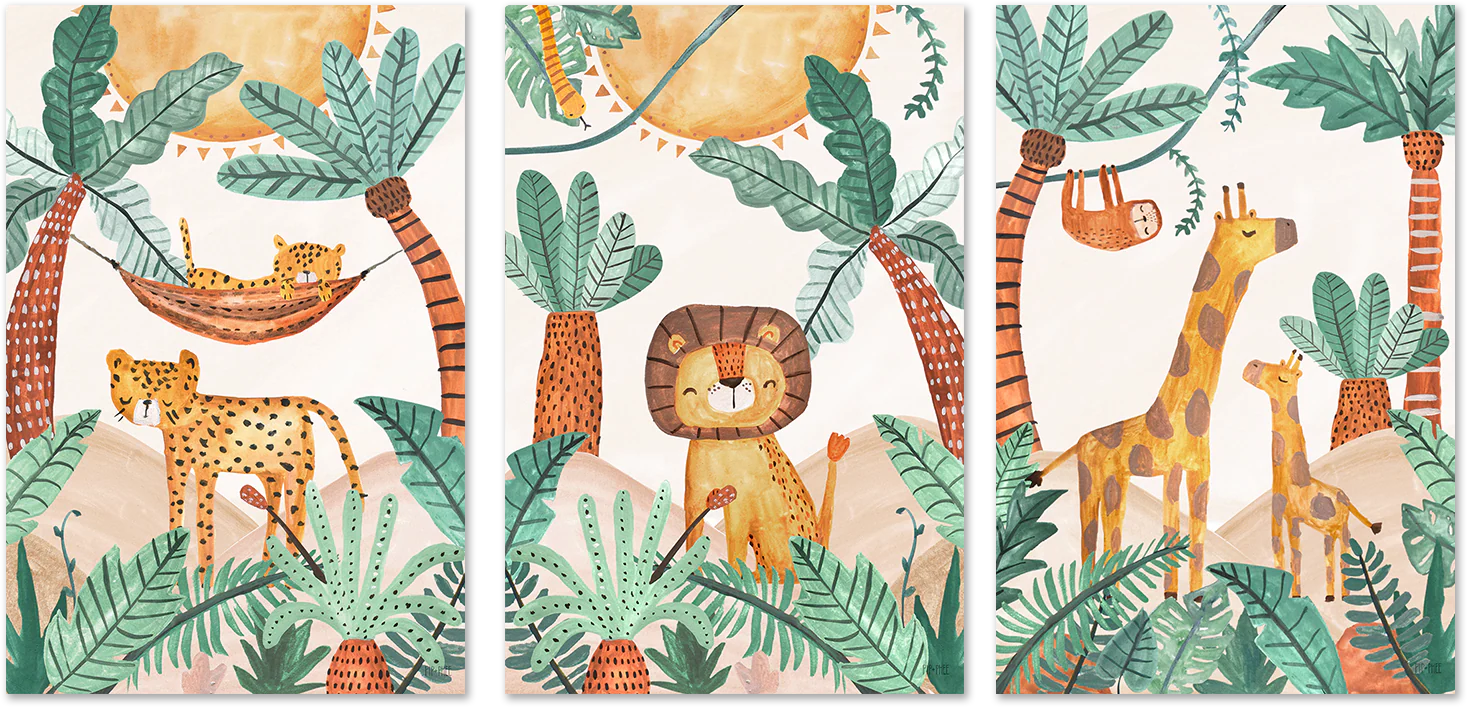 Jungle Horizon, Set of 3