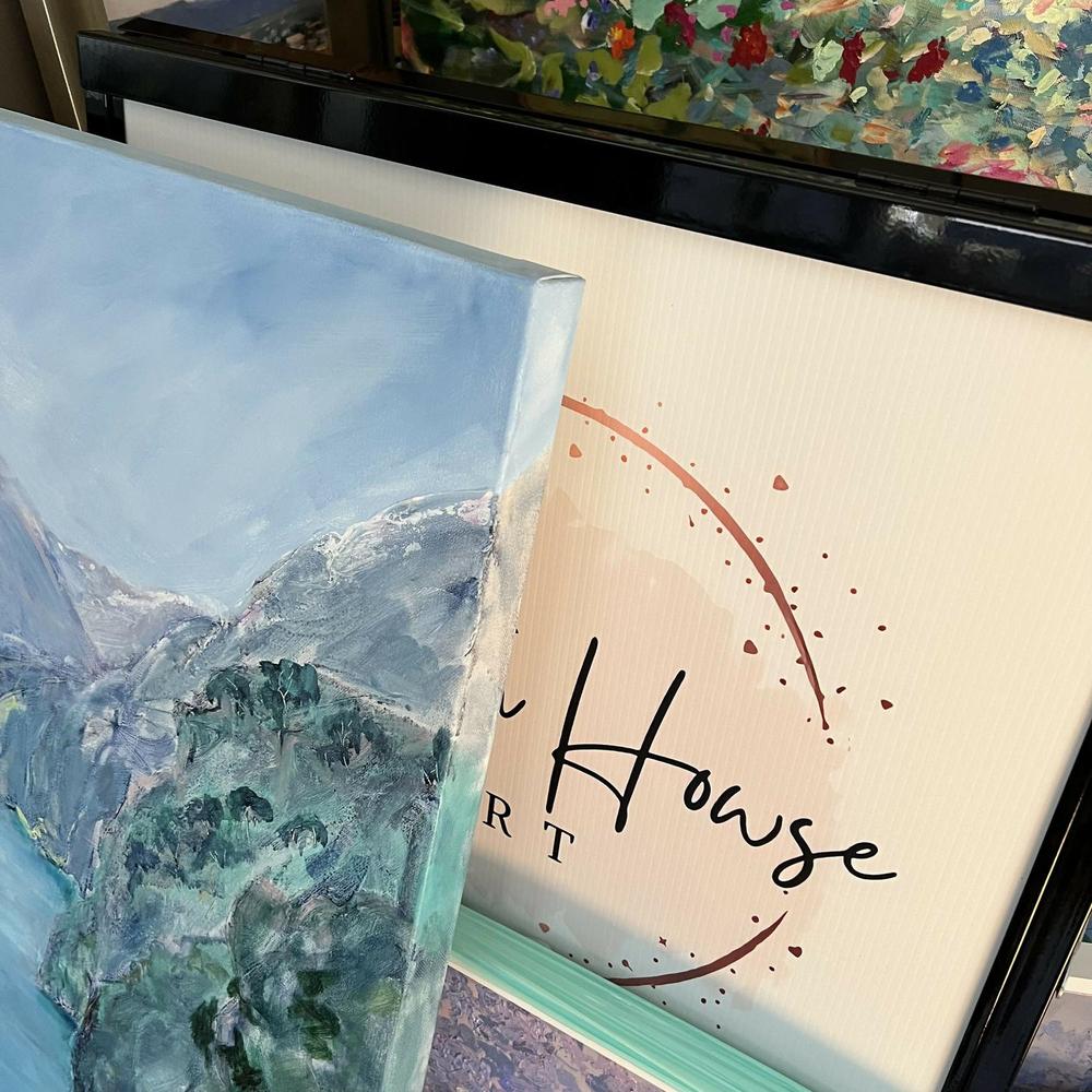 Kawarau River, Original Hand-Painted Canvas By Meredith Howse - Image 4