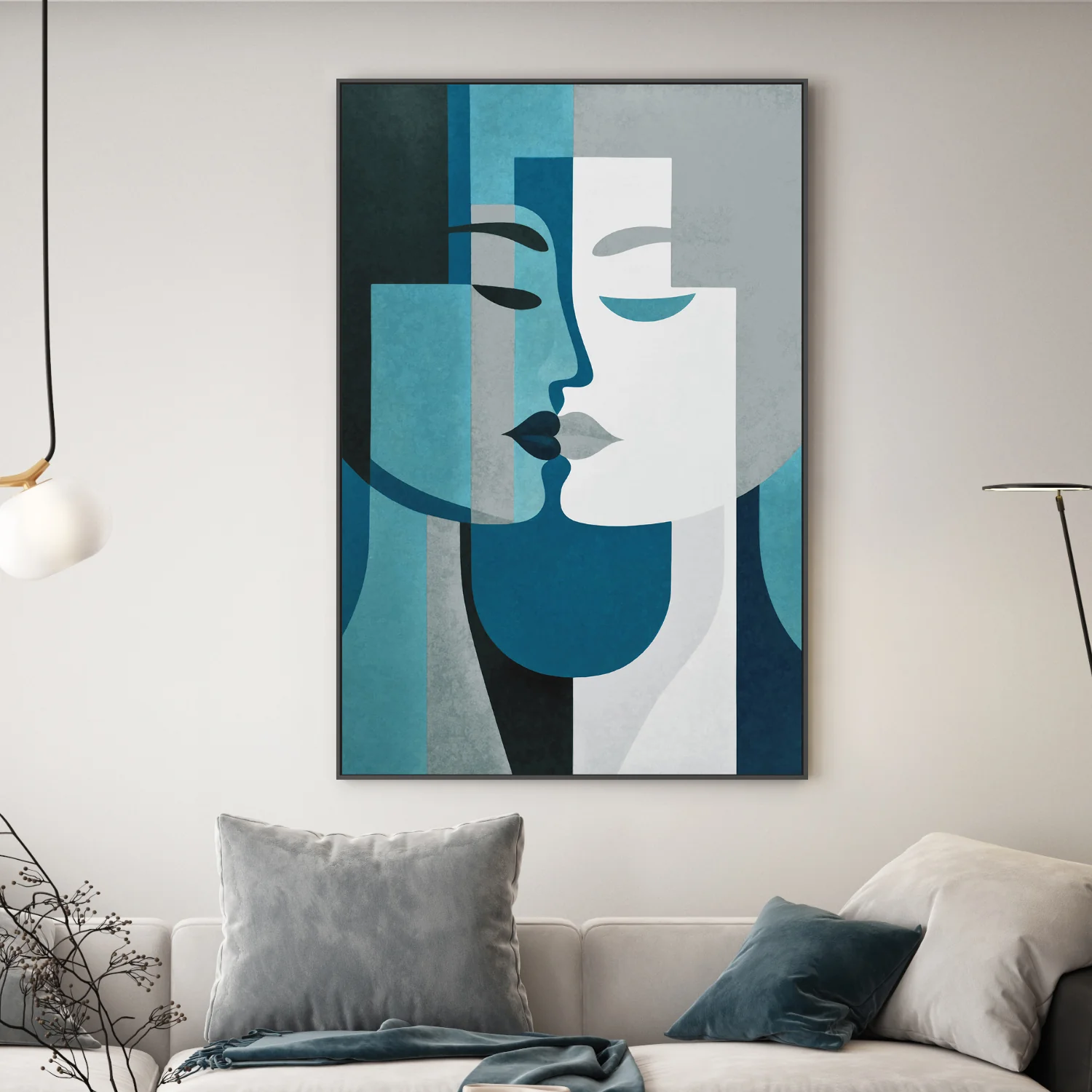 Kiss Me Teal Grey - Image 7