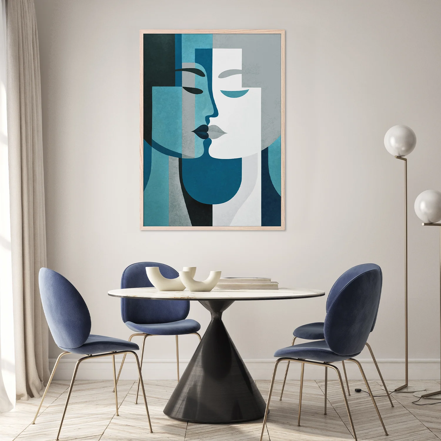 Kiss Me Teal Grey - Image 9