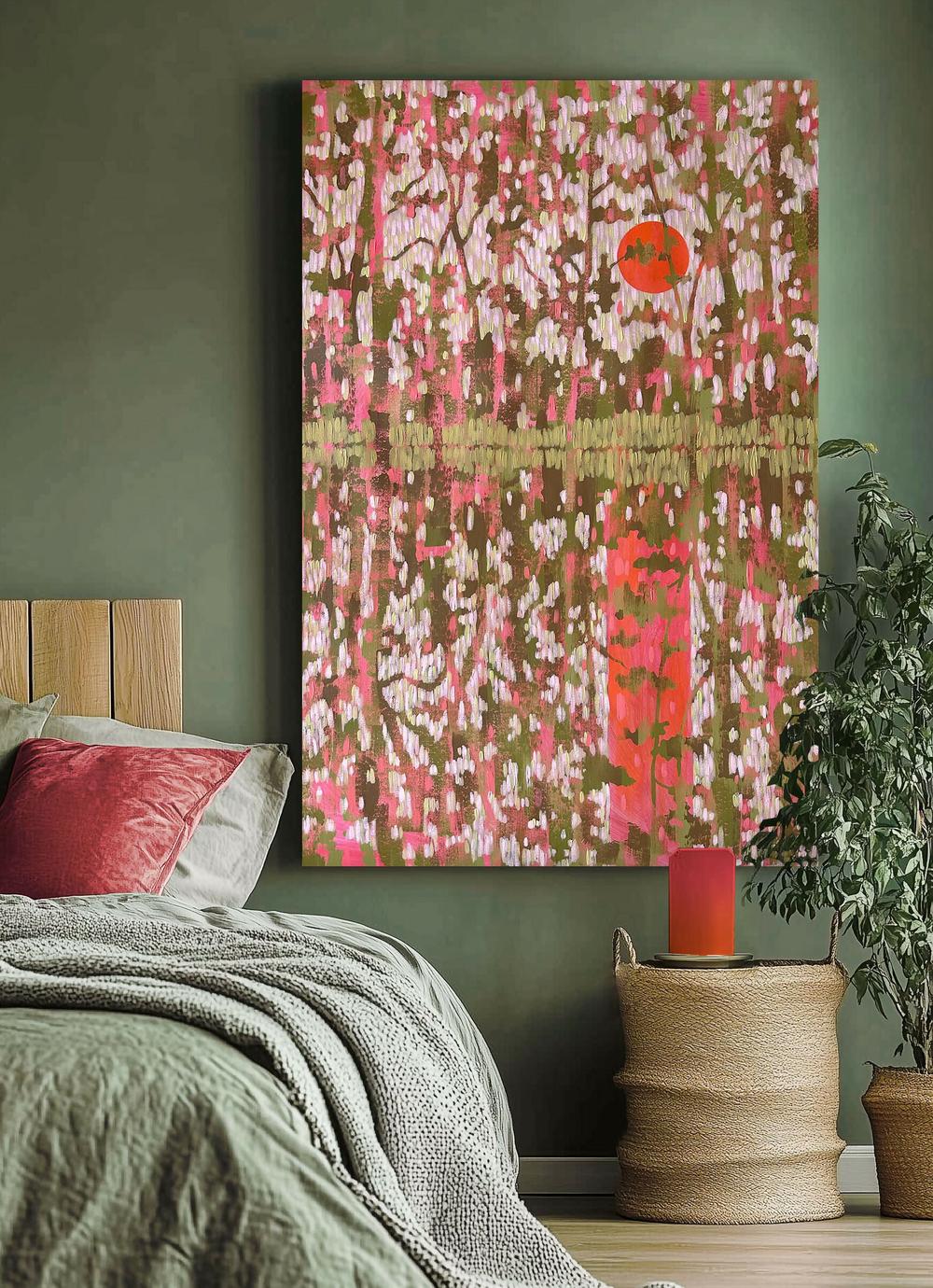 Lace of the Forest at Sunset - Original Painting - Image 3