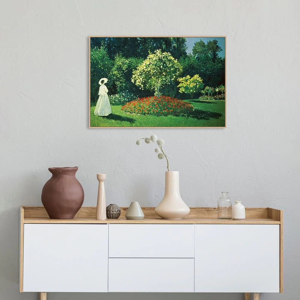 Lady In A Garden, By Monet - Image 3