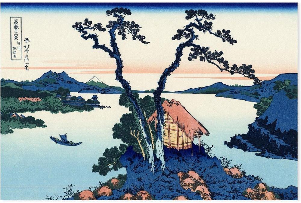 Lake Suwa in the Shinano province