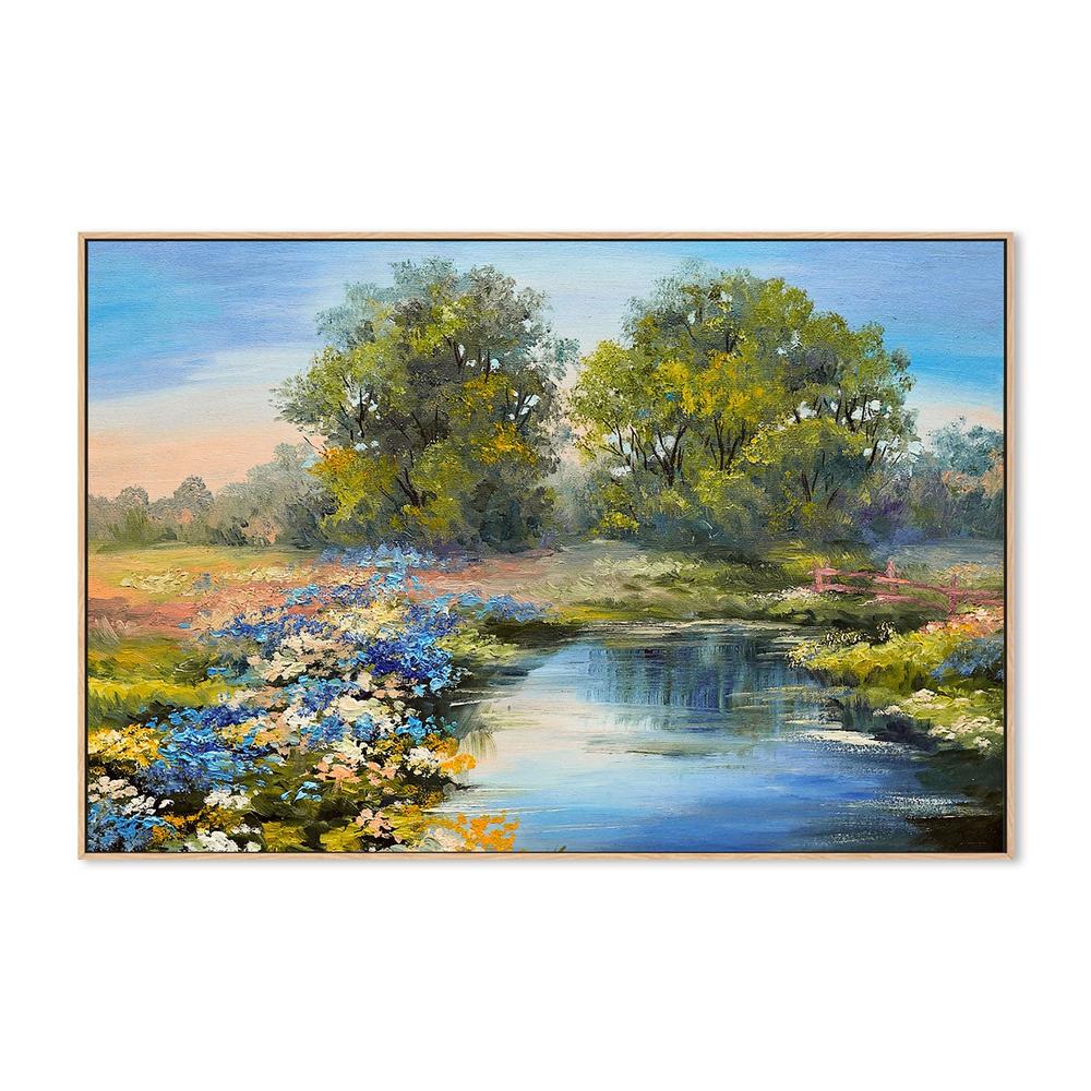 Lakeside Romance, Hand-Painted Canvas - Image 4