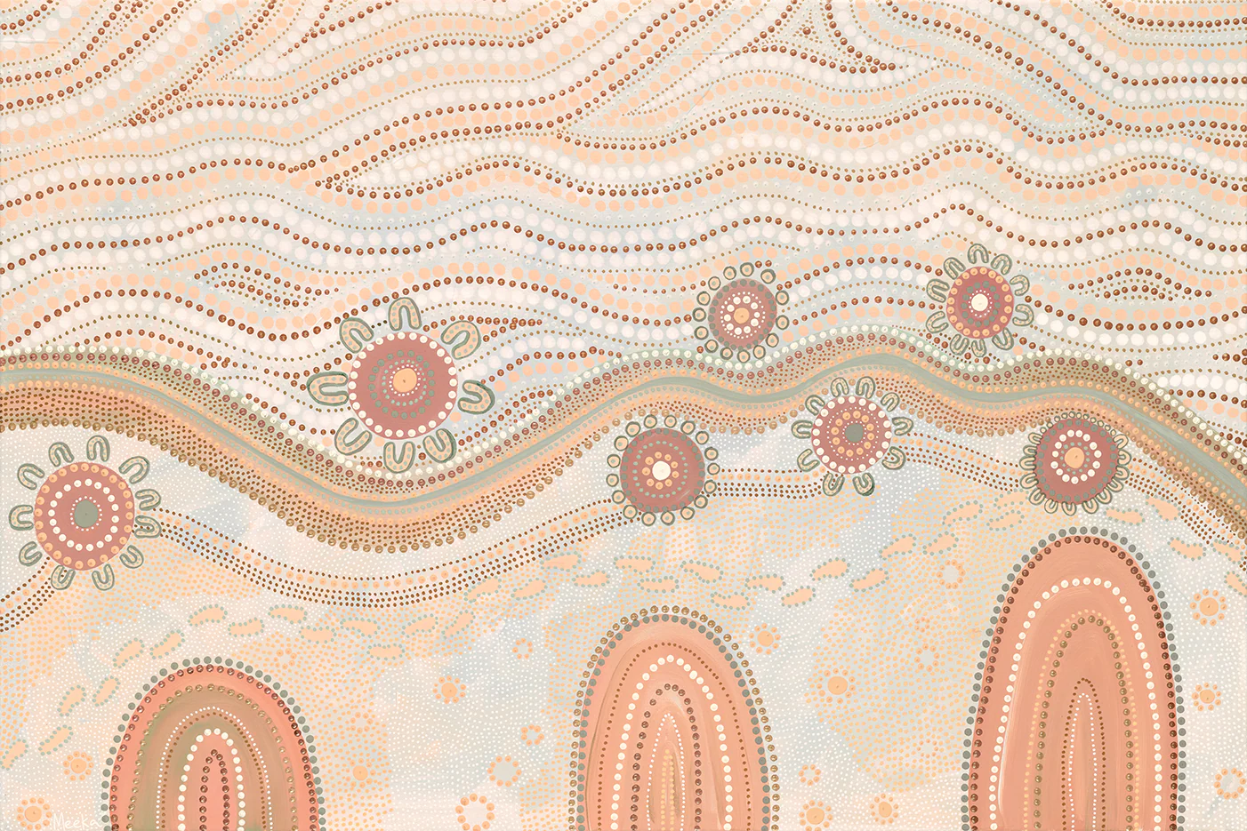 Land And Sky, Muted Orange