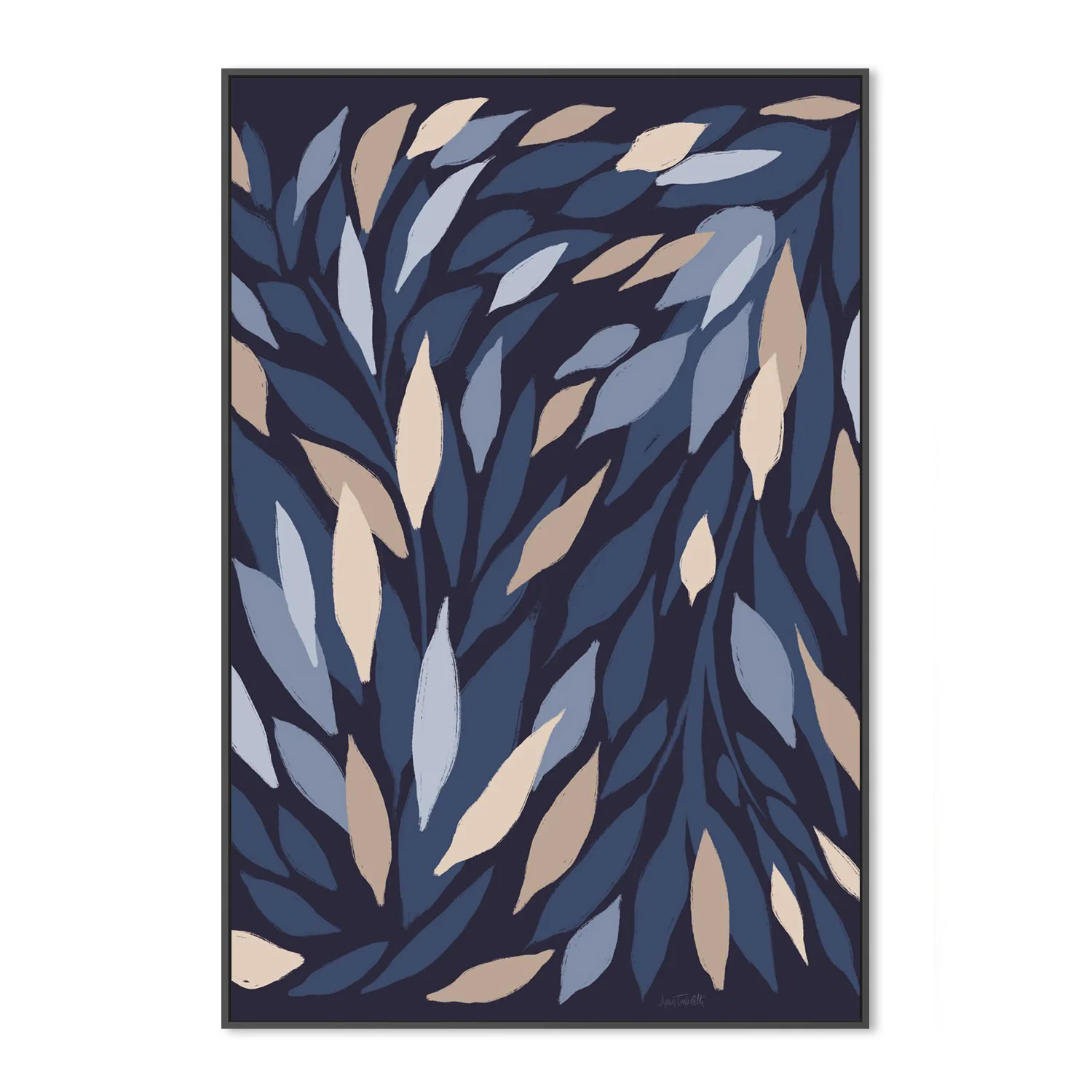 Leafy Lines Dark Plain - Image 3