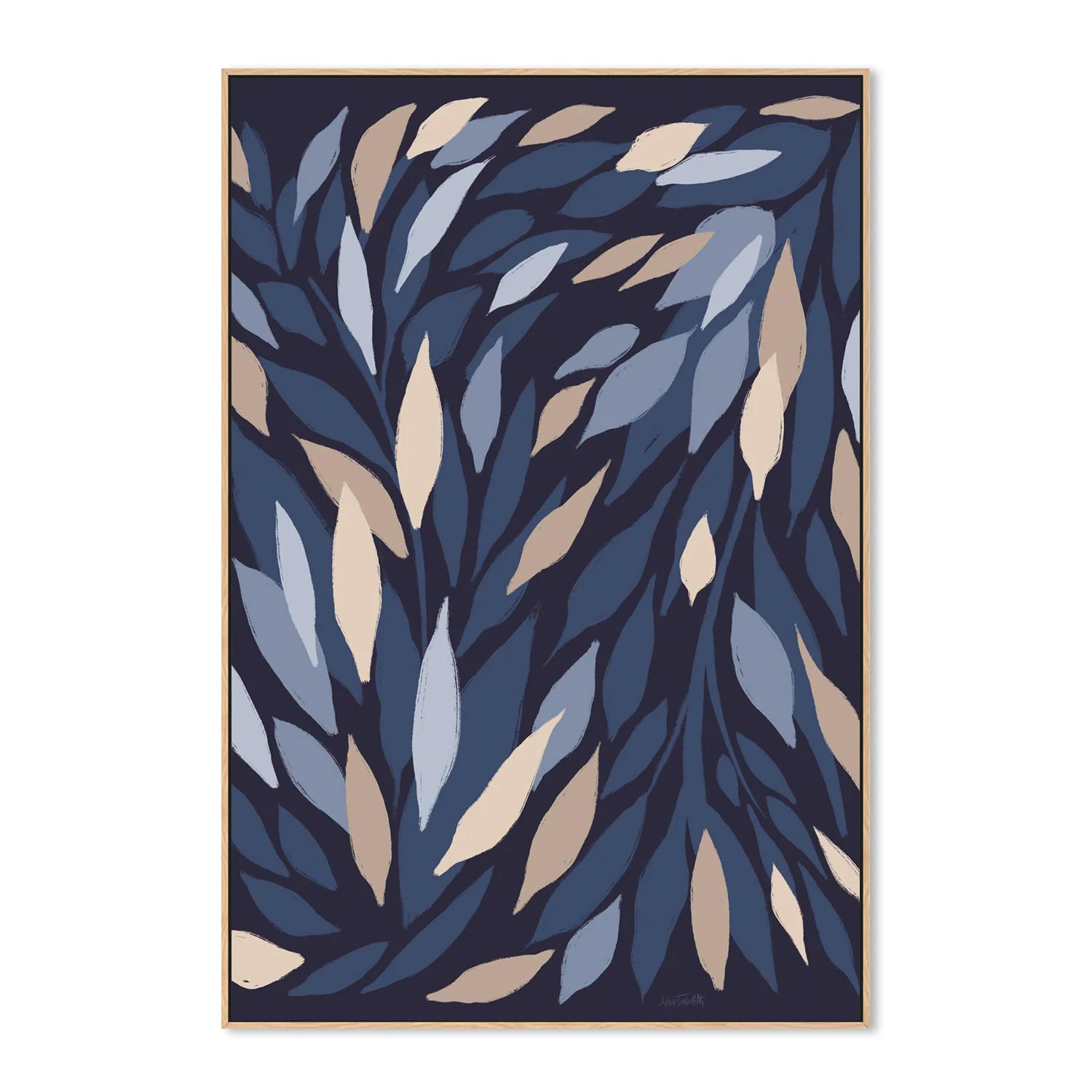 Leafy Lines Dark Plain - Image 4