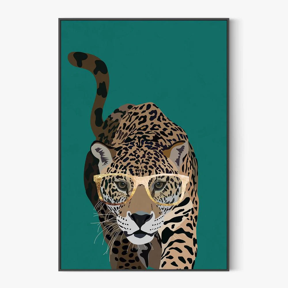 Leopard With Gold Glasses - Image 3