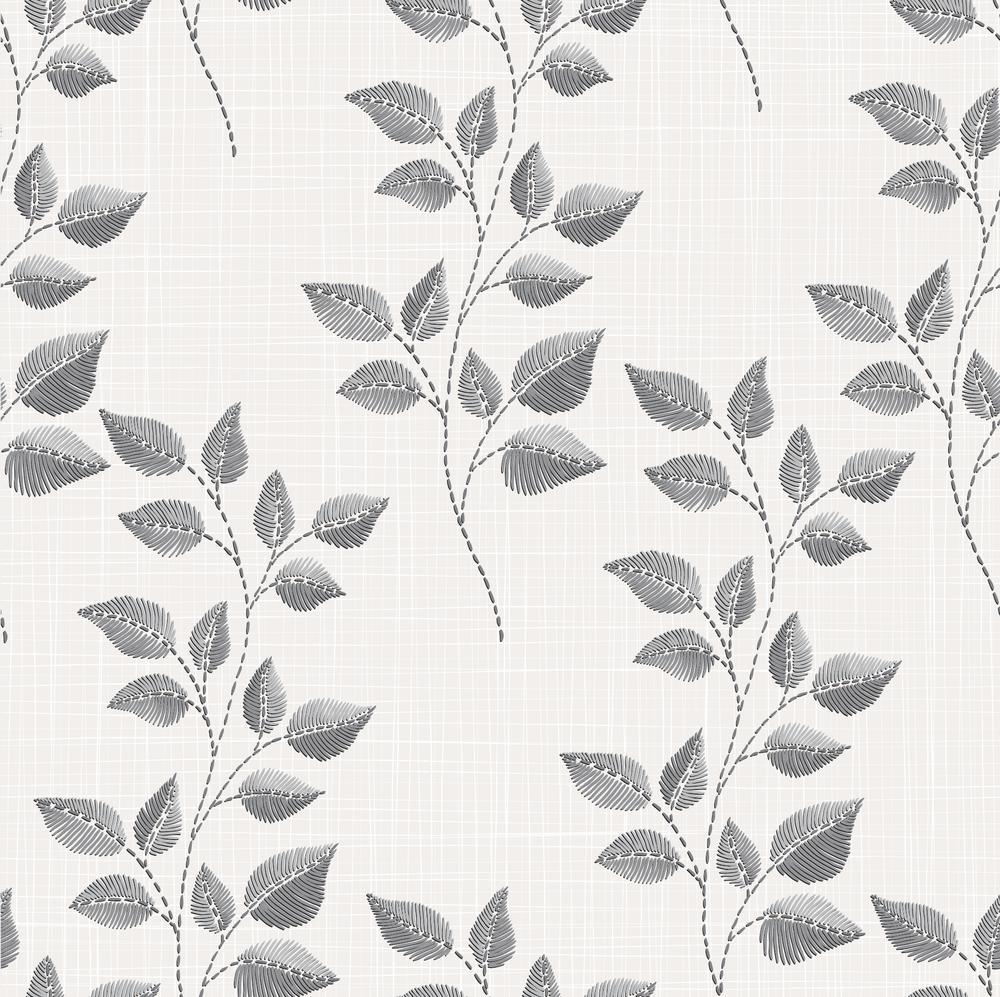 Linen Leaves  Wallpaper