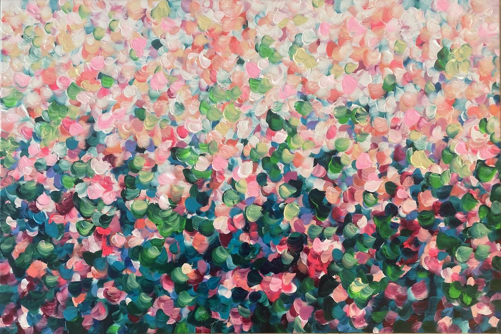 Love Blooms, Original Hand-Painted Canvas By Katherine Spiller - Image 5