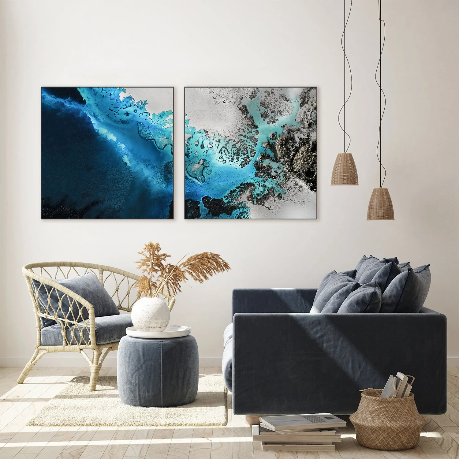 Maritime Majesty Square, Style A & B, Set Of 2 - Image 7
