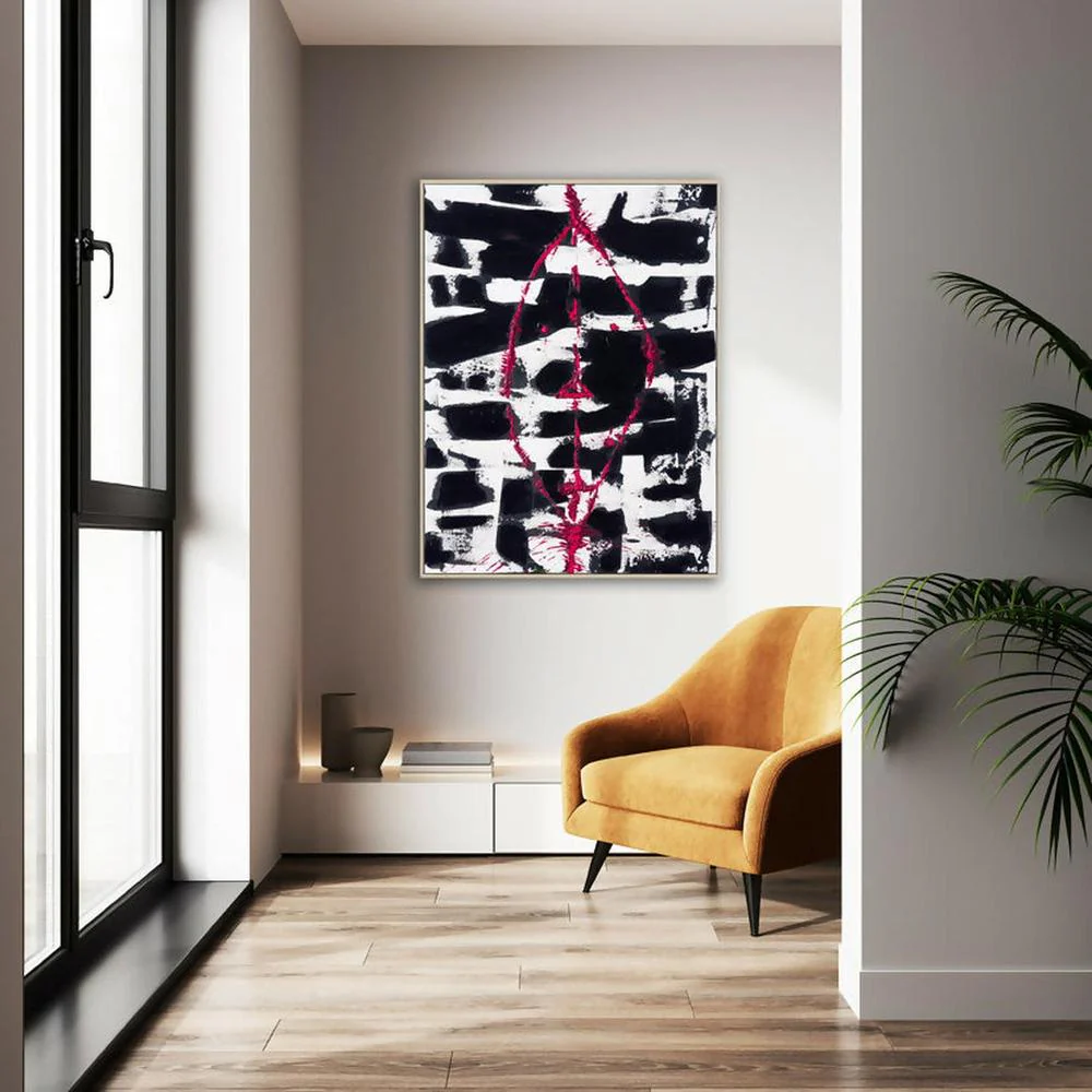 Mask, Original Hand-Painted Canvas By Ani Ipradjian - Image 4