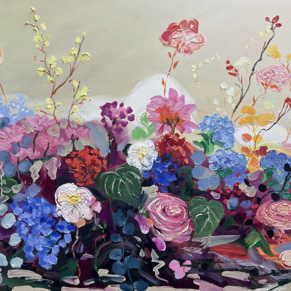Maximalism Vintage. Original hand painted artwork by Meredith Howse. - Image 4