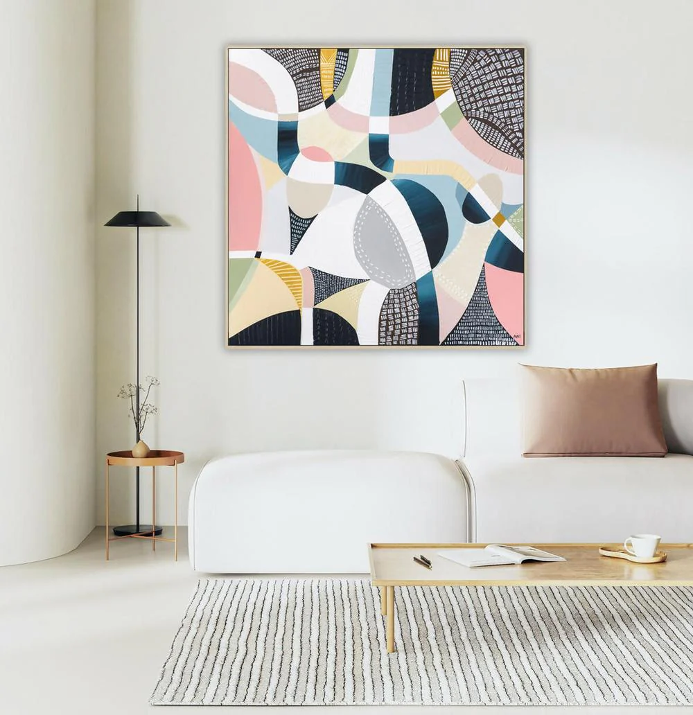 MCG Aerial, Original Hand-Painted Canvas By Ani Ipradjian - Image 3
