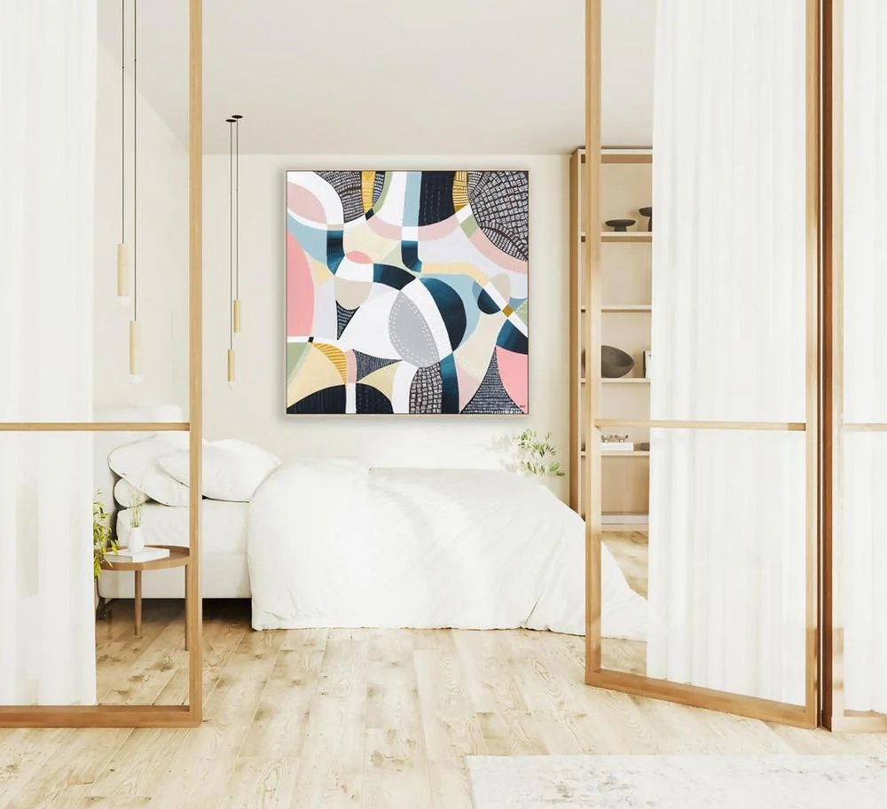 MCG Aerial, Original Hand-Painted Canvas By Ani Ipradjian - Image 4