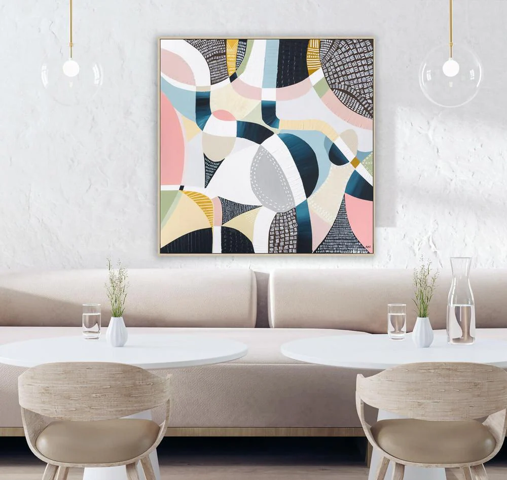 MCG Aerial, Original Hand-Painted Canvas By Ani Ipradjian - Image 5