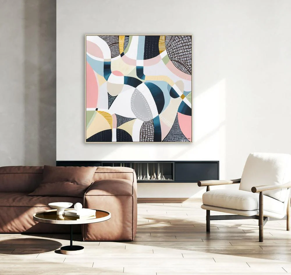 MCG Aerial, Original Hand-Painted Canvas By Ani Ipradjian - Image 6