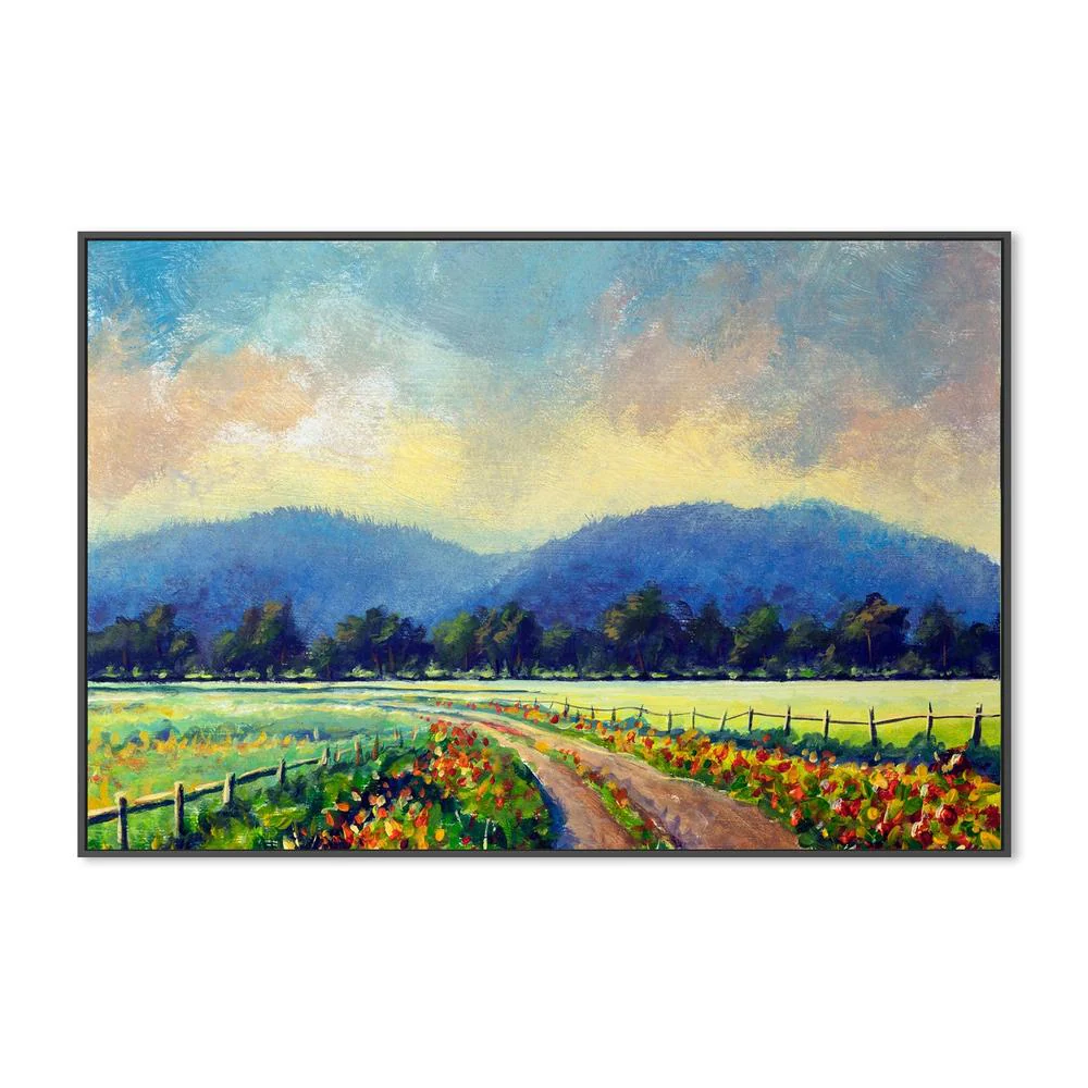 Meet Me In The Meadow, Hand-Painted Canvas - Image 3