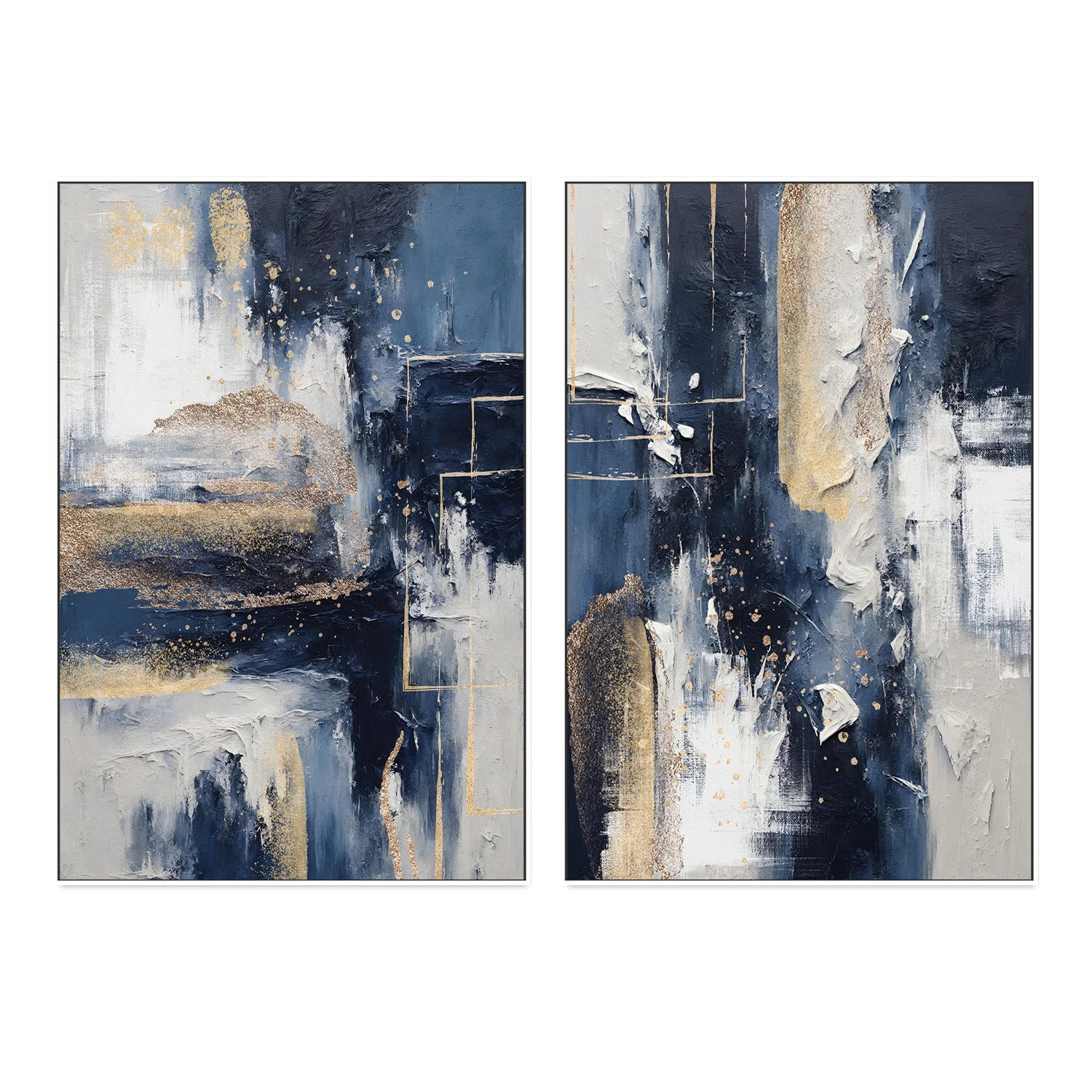 Midnight With Gold, Style A & B, Set Of 2 - Image 5