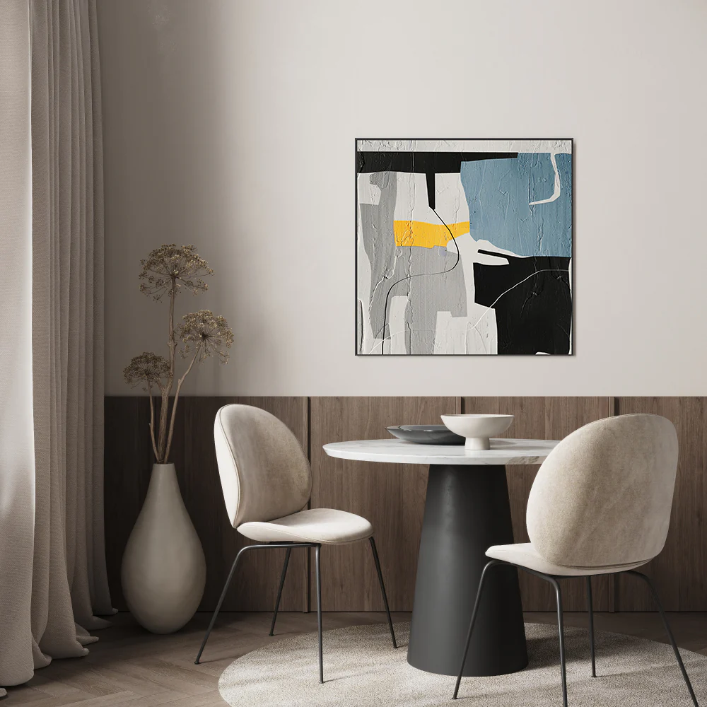 Minimal Geometric, Style A , Hand-Painted Canvas - Image 7