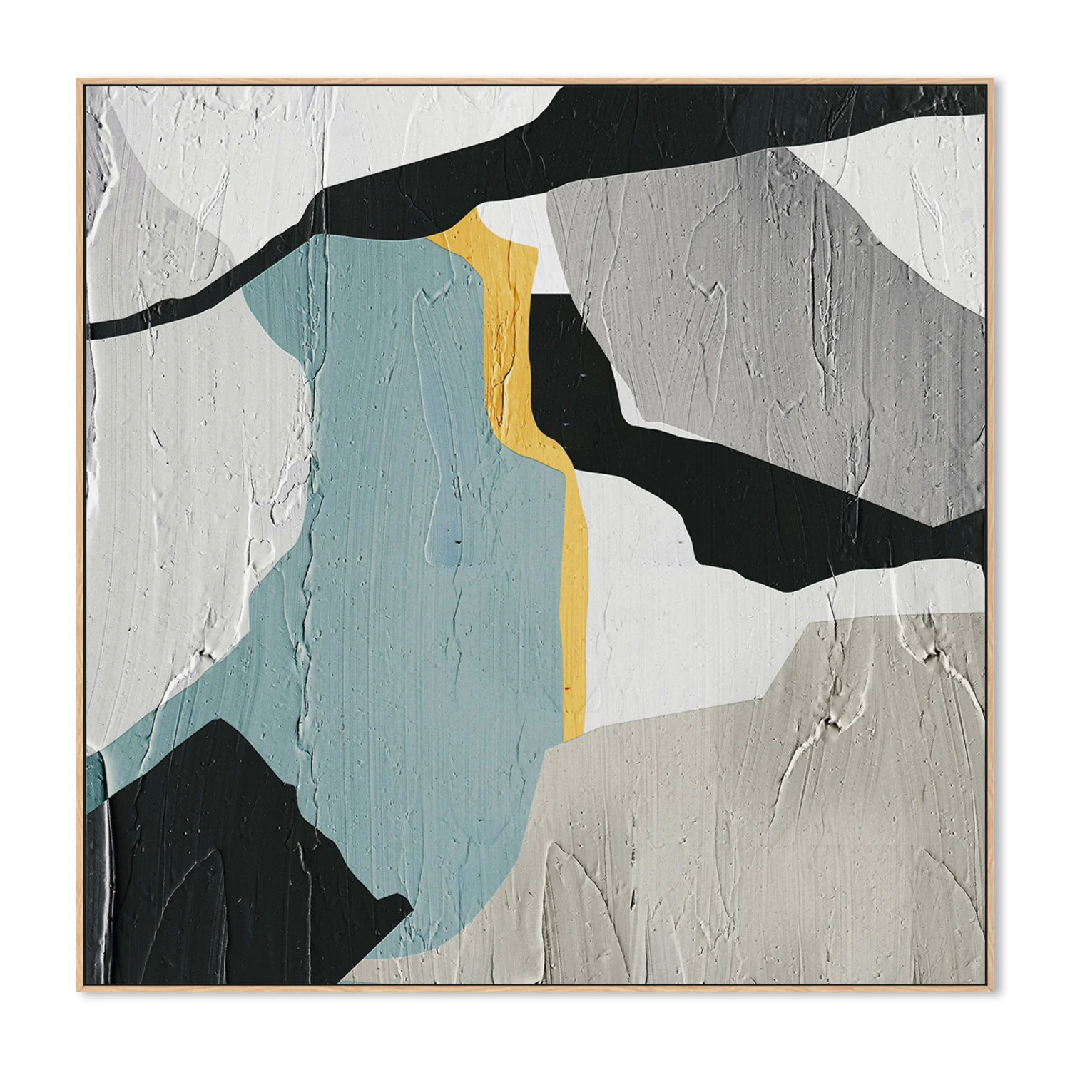 Minimal Geometric, Style B , Hand-Painted Canvas - Image 4