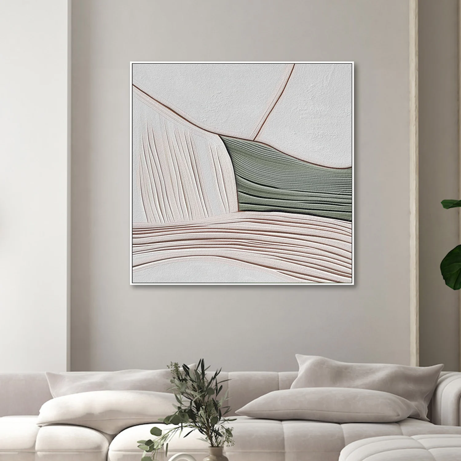 Minimal Lines Grey Green, Style B - Image 2