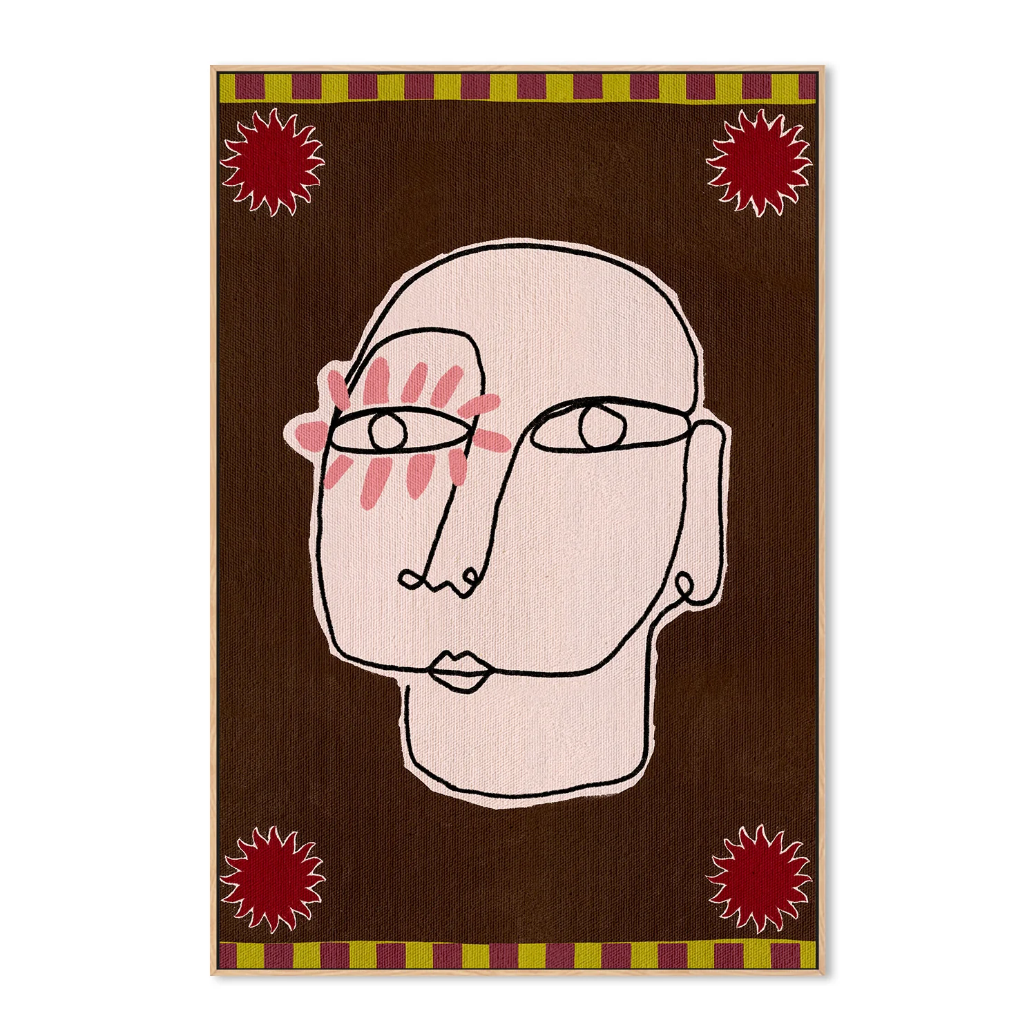 Minimalist Line Drawing Of A Face - Image 4