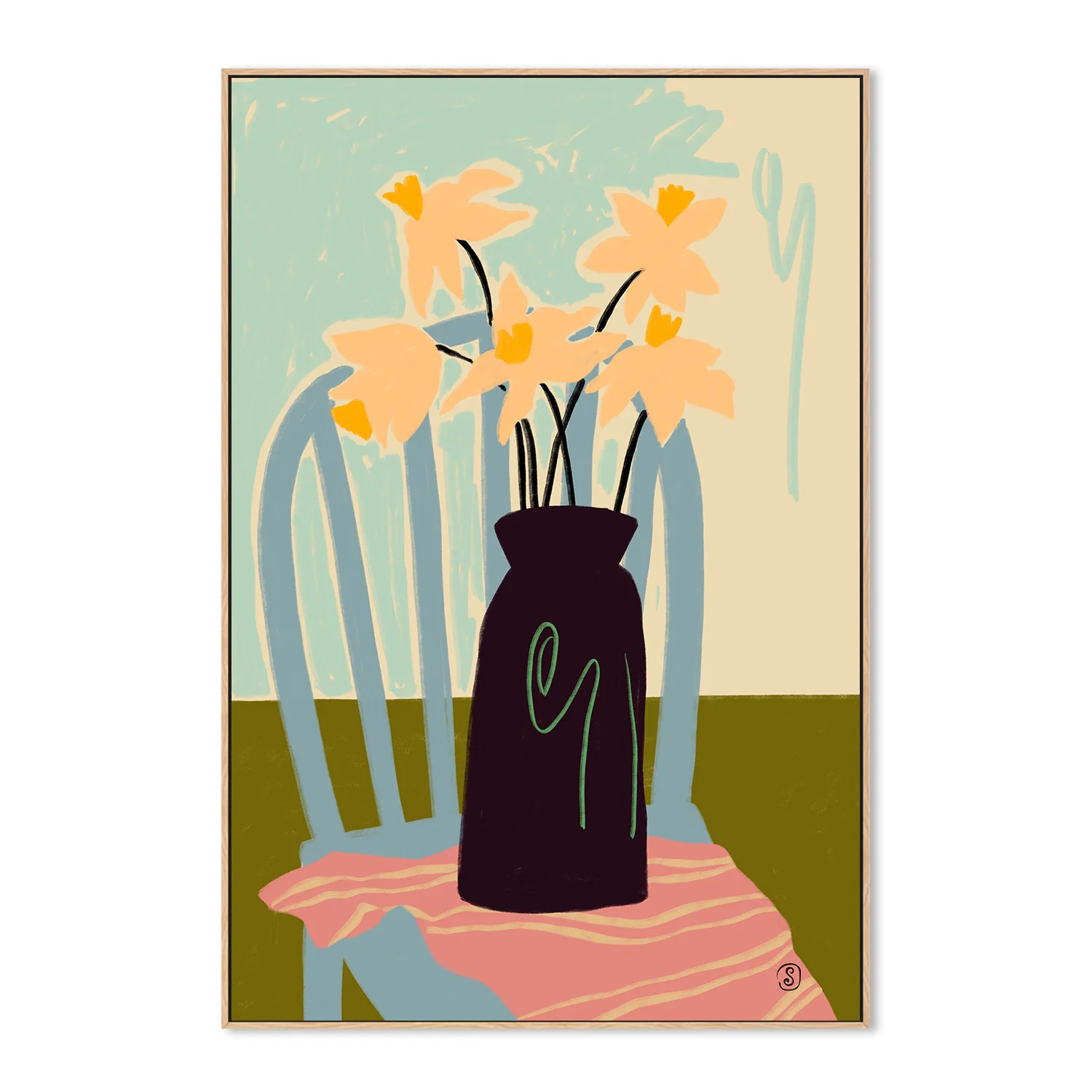 Minimalist Still Life With Flowers - Image 4