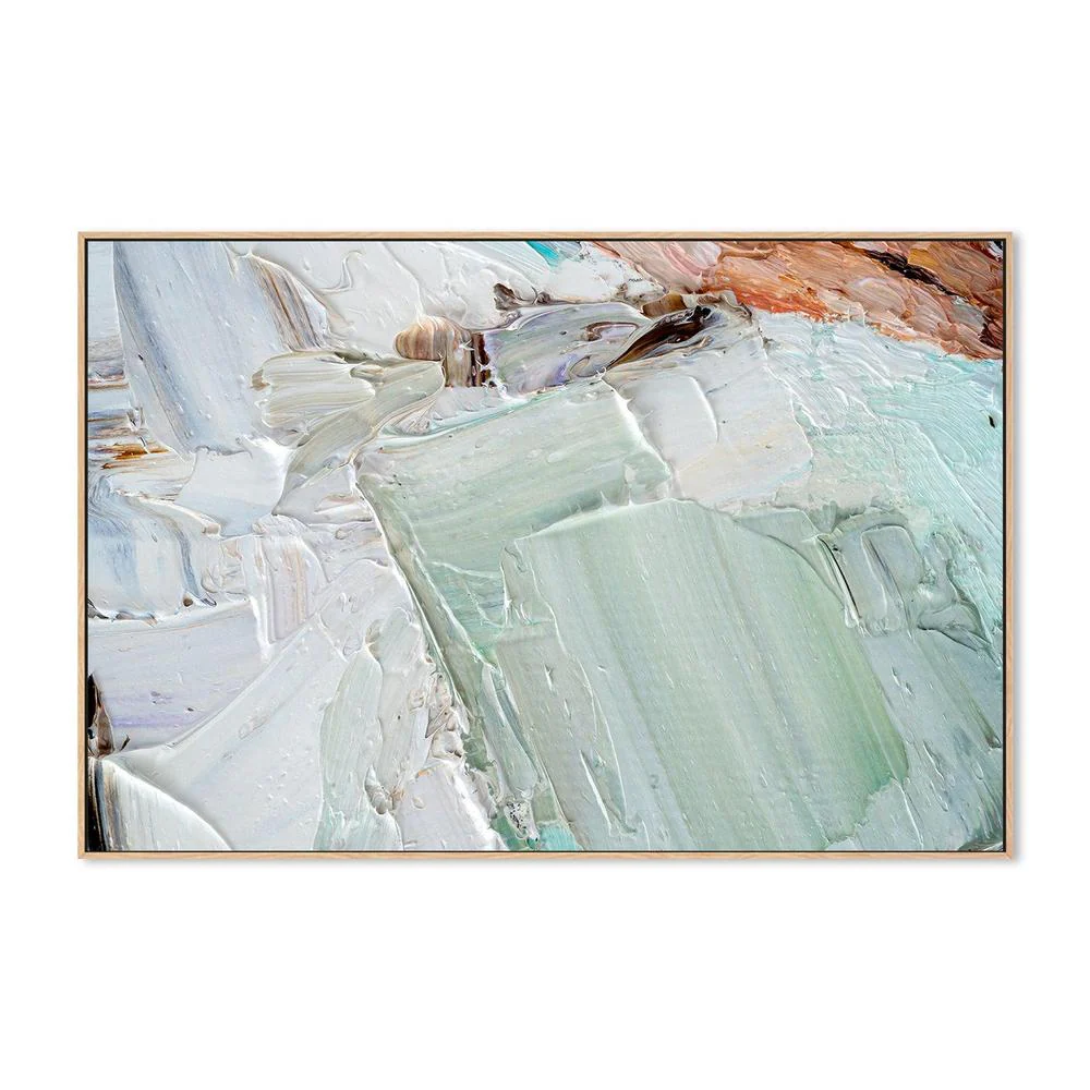 Mint Abstract , Hand-painted Canvas - Image 3