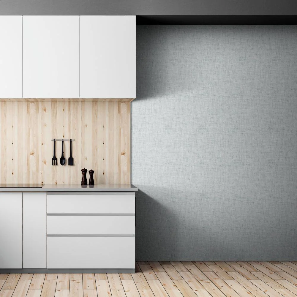 Mint Linen Wallpaper - Image 5