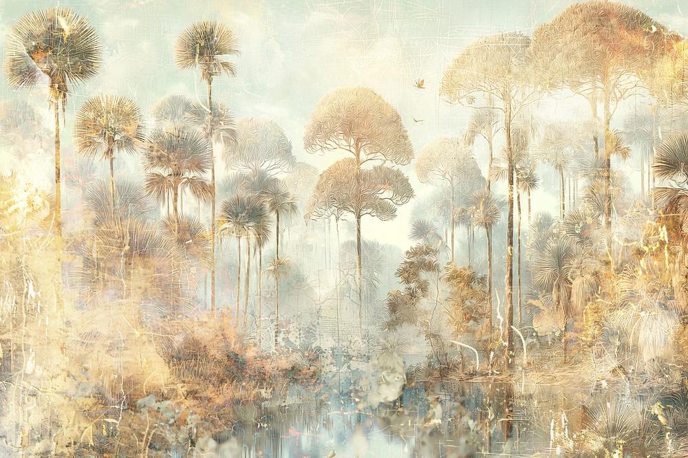 Misty Golden Forest
