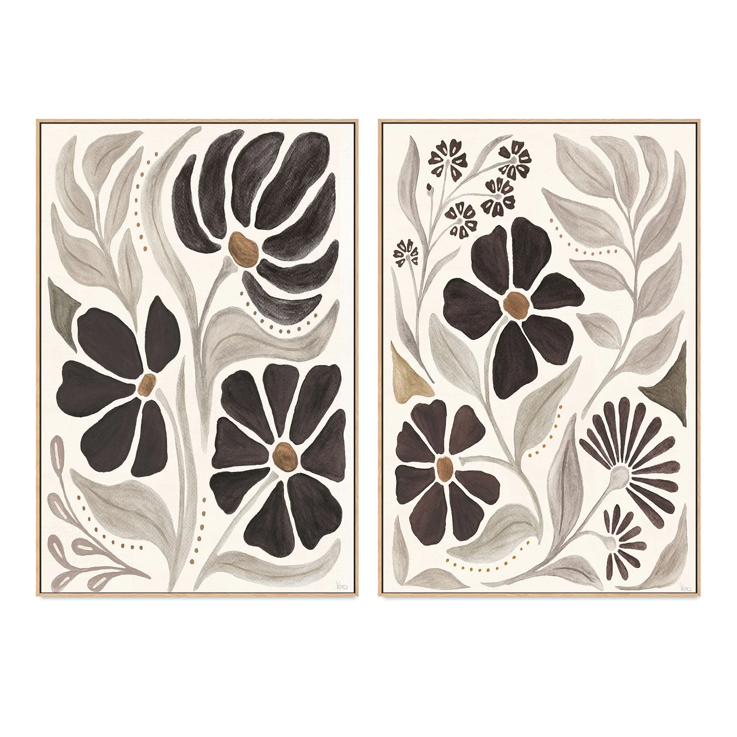 Modern Petals, Style A & B, Set Of 2 - Image 4